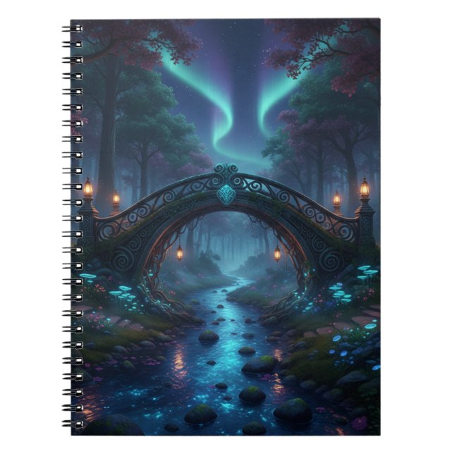 Enchanted Bridge Spiral notebook (Front)