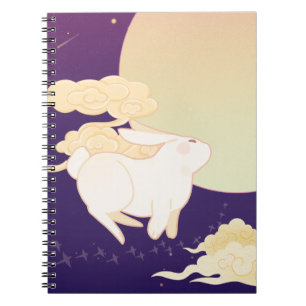 Enchanted Bunny Moon Notebook Cover