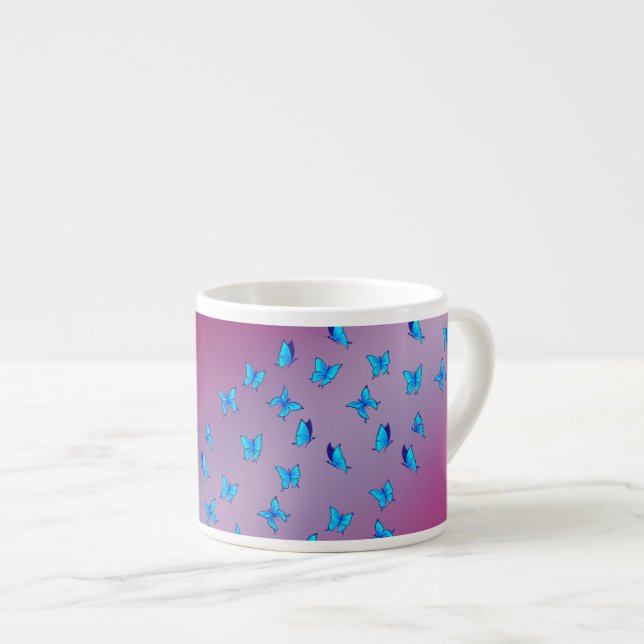 Enchanted Butterflies  Espresso Cup (Front Right)