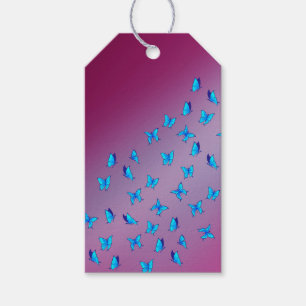 Enchanted Butterflies Pink Gift Tags