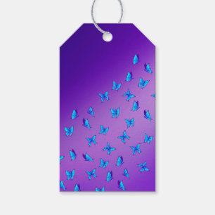 Enchanted Butterflies Purple  Gift Tags 