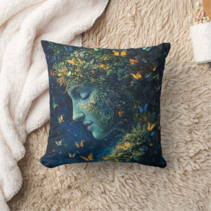 Enchanted Butterfly Forest Goddess (1) Cushion