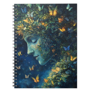 Enchanted Butterfly Forest Goddess (1) Notebook