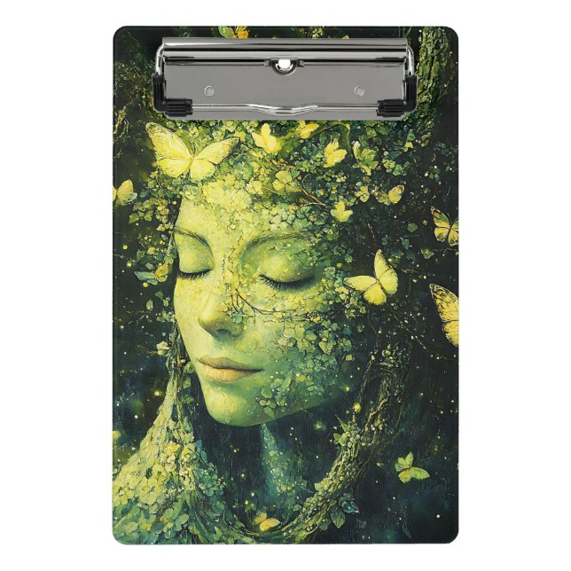 Enchanted Butterfly Forest Goddess (3) Mini Clipboard (Front)