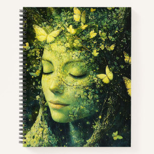 Enchanted Butterfly Forest Goddess (3) Notebook