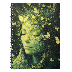 Enchanted Butterfly Forest Goddess (4) Notebook