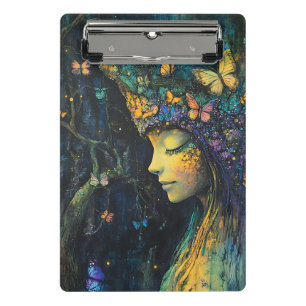 Enchanted Butterfly Forest Goddess (6) Mini Clipboard