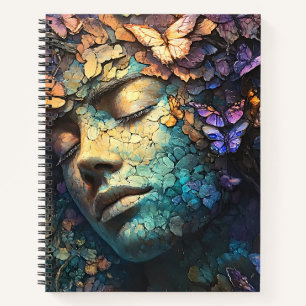 Enchanted Butterfly Forest Goddess (7) Notebook