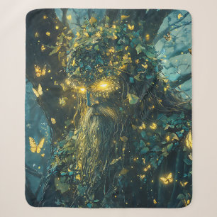 Enchanted Butterfly Forest Goddess (8) Sherpa Blanket