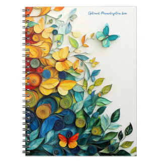 Enchanted Butterfly Garden Spiral Photo Notebook