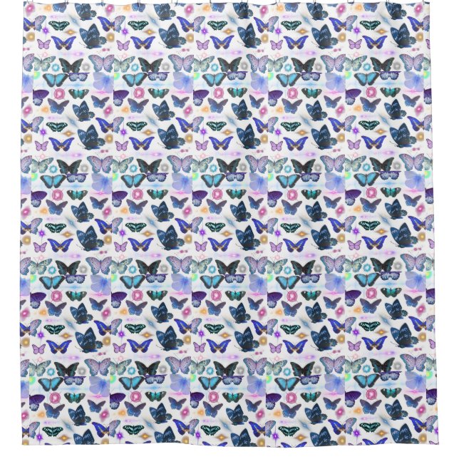 Enchanted Butterfly Shower Curtain  (Front)