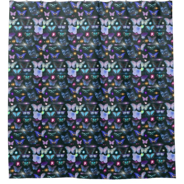 Enchanted Butterfly Shower Curtain  (Front)
