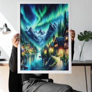 Enchanted Cabin in Whispering Woods Poster