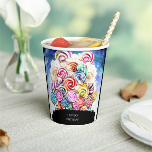 Enchanted Candyland Birthday Fun Paper Cups