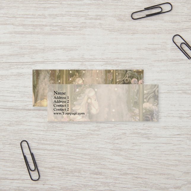 Enchanted Carousel Mini Business Card (Creator Uploaded)