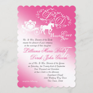 Enchanted Carriage Fairy Tale Wedding Invitation