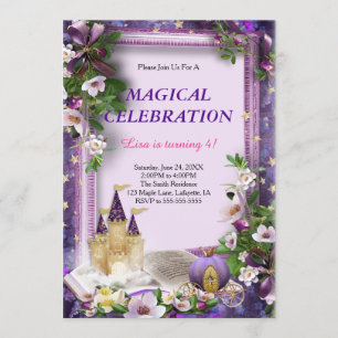 Enchanted Castle Princess Birthday Party Invitation