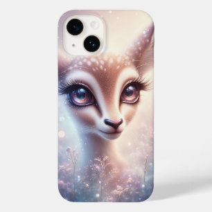 Enchanted Celestial Fawn Art Sparkling Galaxy Eyes Case-Mate iPhone 14 Case