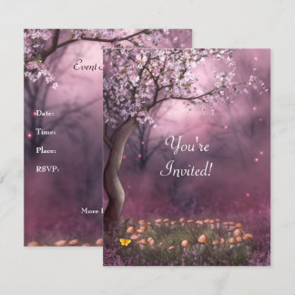 Enchanted Cherry Blossom Garden Event Invite