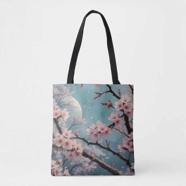 Enchanted Cherry Blossoms  Tote Bag (Front)