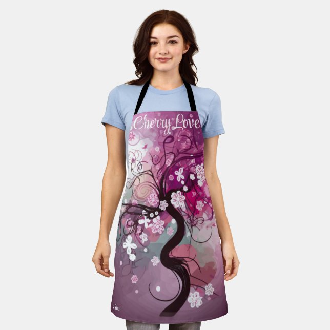Enchanted Cherry Dance Apron (Worn)