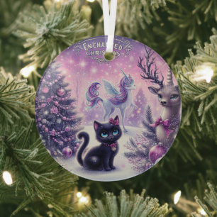Enchanted Christmas Edition glass ornament