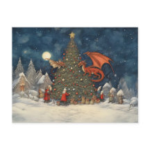 Enchanted Christmas Eve Santa and the Dragons
