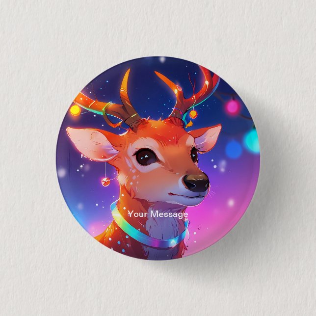 Enchanted Christmas Glow 3 Cm Round Badge (Front)
