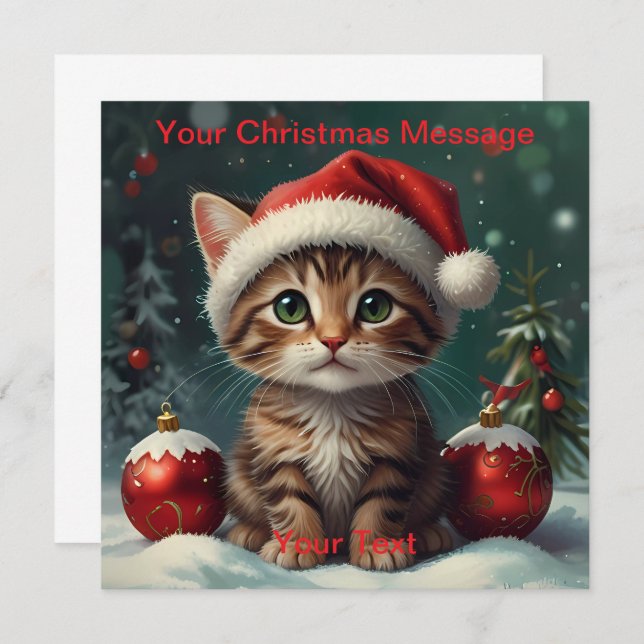 Enchanted Christmas Glow Invitation (Front/Back)