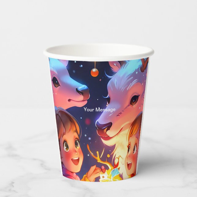 Enchanted Christmas Glow Paper Cups (Back)