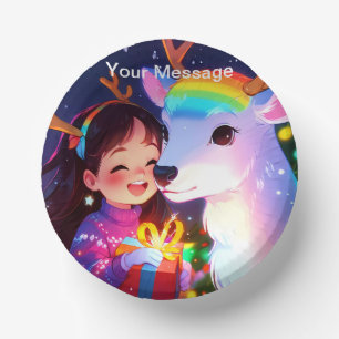 Enchanted Christmas Glow Paper Plate