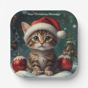 Enchanted Christmas Glow Paper Plate