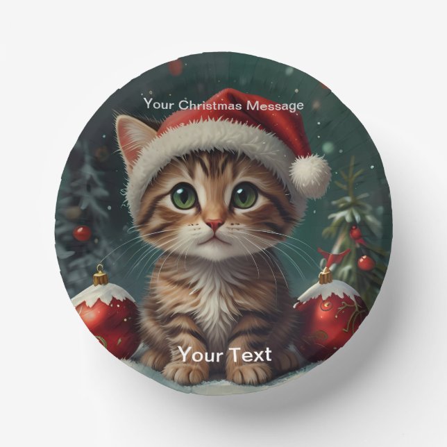Enchanted Christmas Glow Paper Plate (Front)
