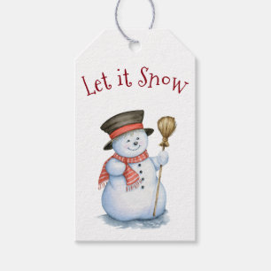 Enchanted Christmas Snowman Gift Tags