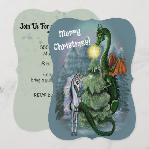Enchanted Christmas Tree invites