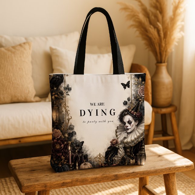 Enchanted Clown Halloween Masquerade Tote Bag (Creator Uploaded)