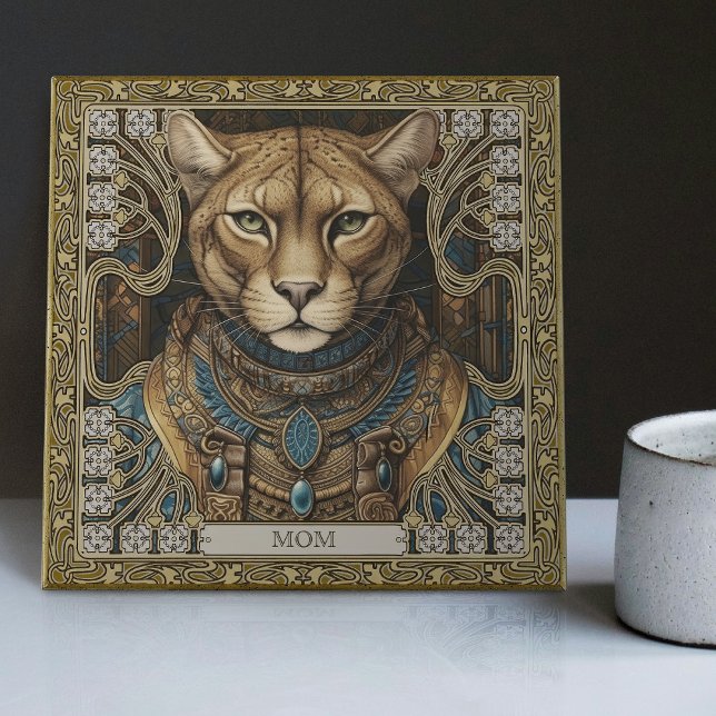 Enchanted Cougar Spirit Customisable Altarpiece Tile (Creator Uploaded)