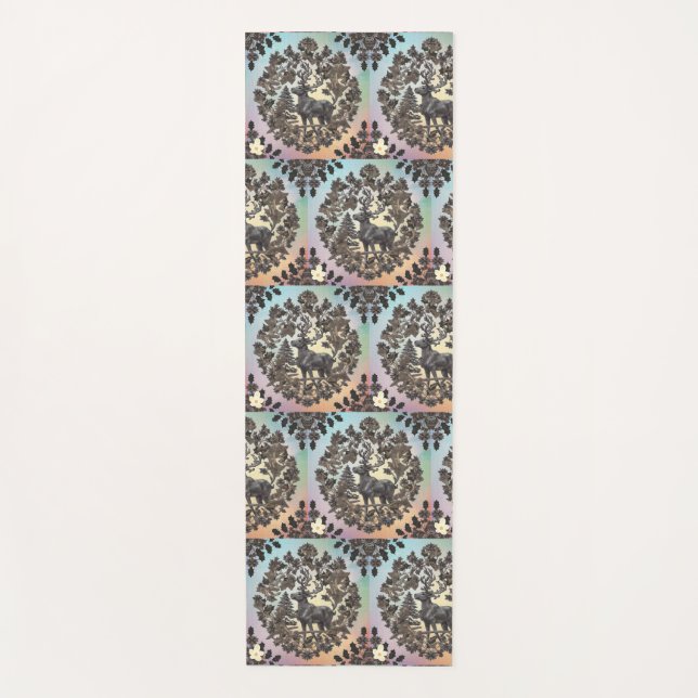 "Enchanted Creatures" Yoga Mat (Front)