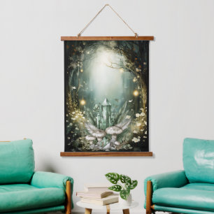 Enchanted Crystal Forest  Hanging Tapestry