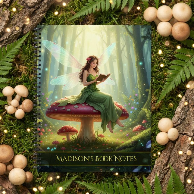 Enchanted Day Fairy Reading a Book Notebook (Creator Uploaded)