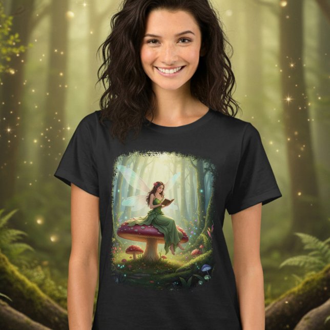 Enchanted Day Fairy Reading a Book T-Shirt (Creator Uploaded)