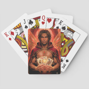 Enchanted Deck Muse Male in Red Playing Cards