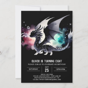 Enchanted Dragon Birthday Custom Invitation