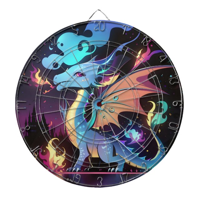 Enchanted Dragon Fire  Dartboard (Front)