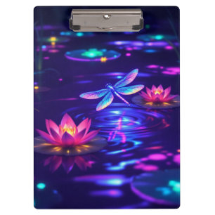 Enchanted Dragonfly Glow Clipboard Bioluminescen