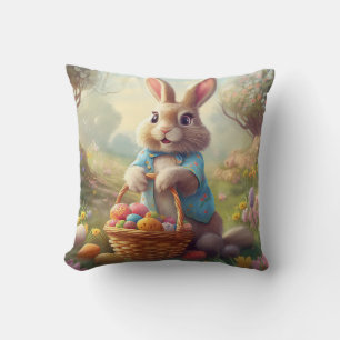 Enchanted Easter - Whimsical Bunny  Cushion