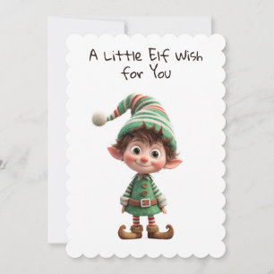 Enchanted Elf North Pole Christmas Magic Holiday Card