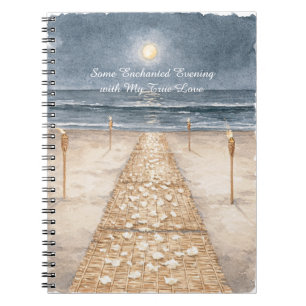 Enchanted Evening Beach Ocean Notebook