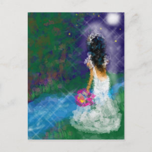 Enchanted Evening, Celebration, Birthday, Bridal Invitation Postcard