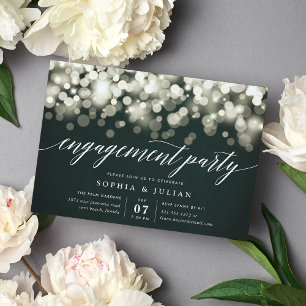 Enchanted Evening   Engagement Party Invitation